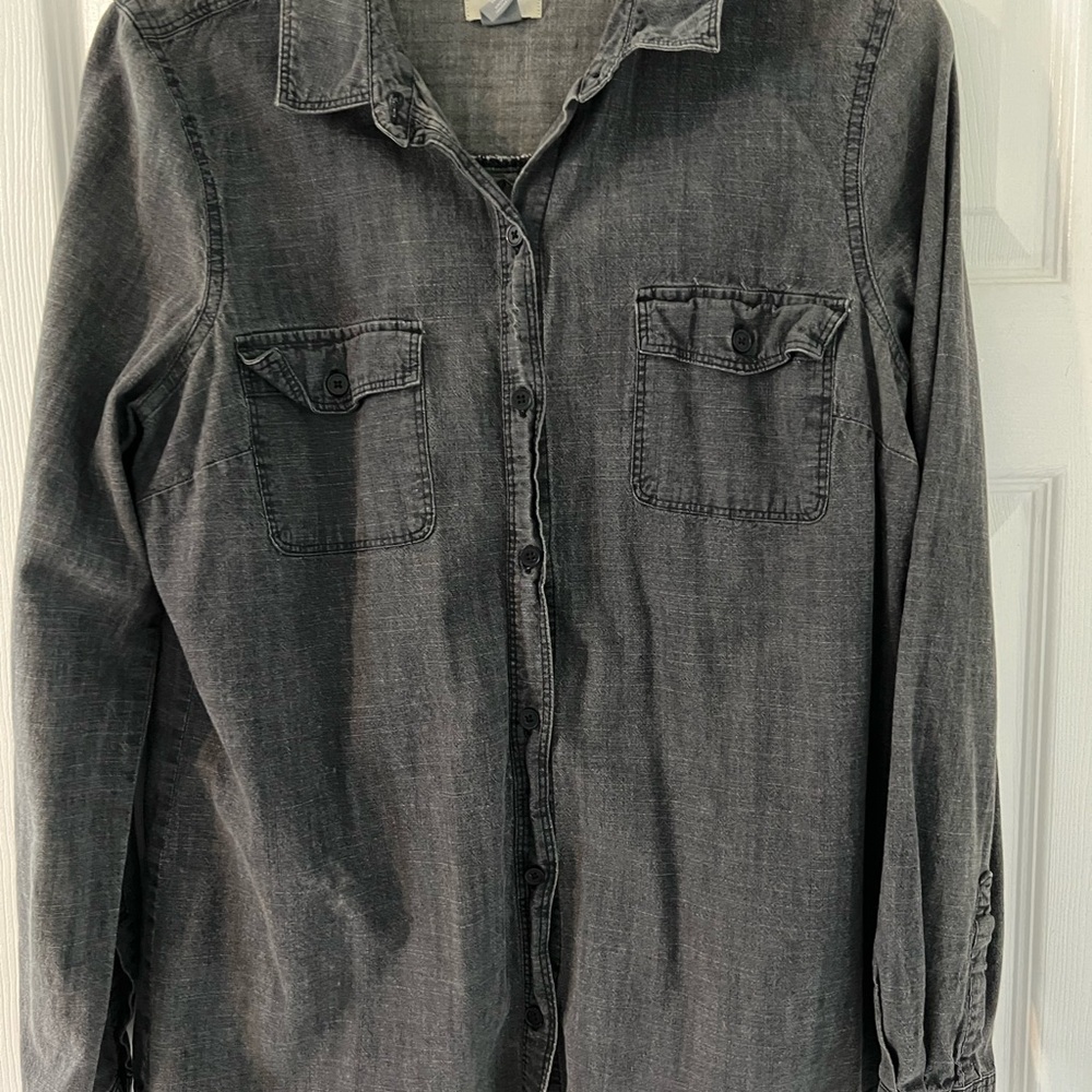 Women’s  Gray Denim Shirt